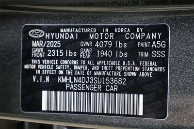 2025 Hyundai ELANTRA HYBRID Limited DCT