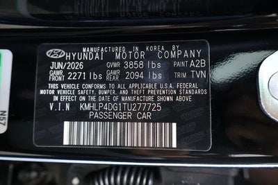 2026 Hyundai ELANTRA Limited Sedan