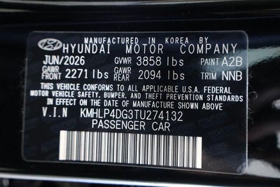 2026 Hyundai ELANTRA Limited Sedan