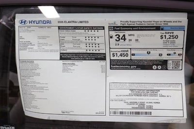 2026 Hyundai ELANTRA Limited Sedan