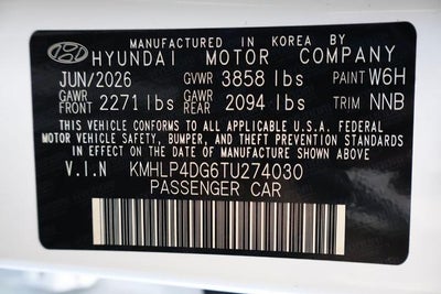 2026 Hyundai ELANTRA Limited Sedan