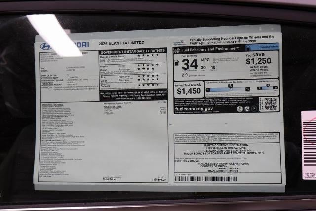 2026 Hyundai ELANTRA Limited IVT