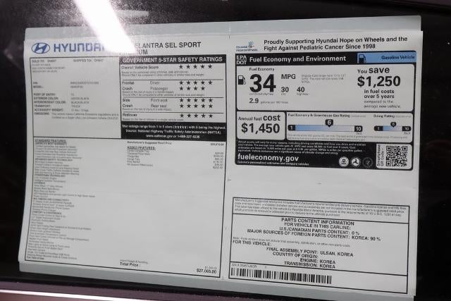 2026 Hyundai ELANTRA SEL Sport Premium IVT