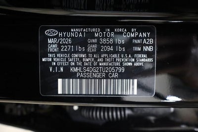 2026 Hyundai ELANTRA SEL Sport Premium Sedan