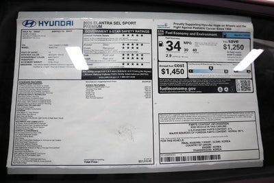 2026 Hyundai ELANTRA SEL Sport Premium IVT