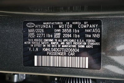 2026 Hyundai ELANTRA SEL Sport Premium Sedan