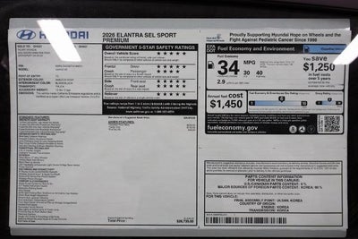 2026 Hyundai ELANTRA SEL Sport Premium IVT