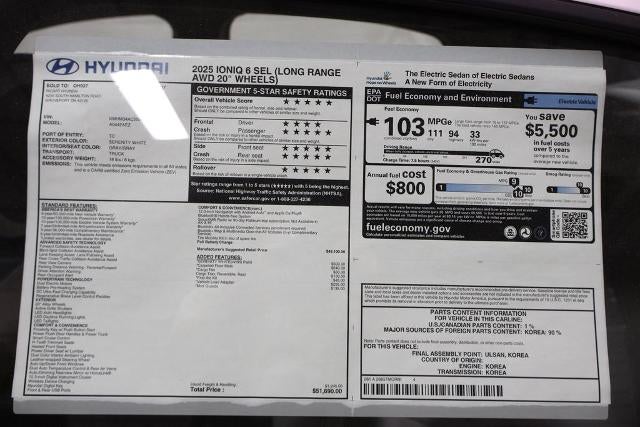 2025 Hyundai IONIQ 6 SEL AWD