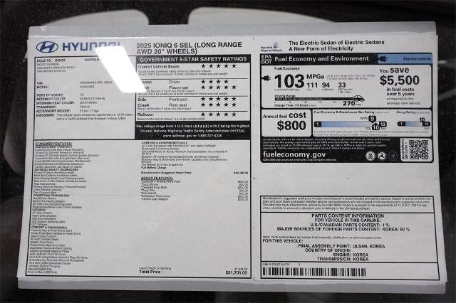 2025 Hyundai IONIQ 6 SEL AWD