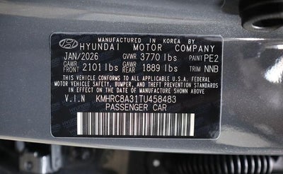 2026 Hyundai VENUE SEL FWD