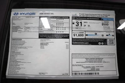 2026 Hyundai VENUE SEL FWD
