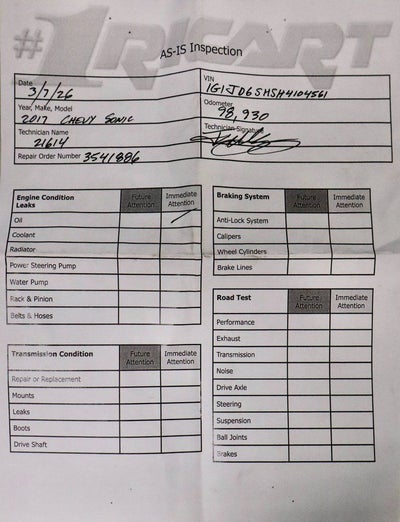 2017 Chevrolet Sonic LT