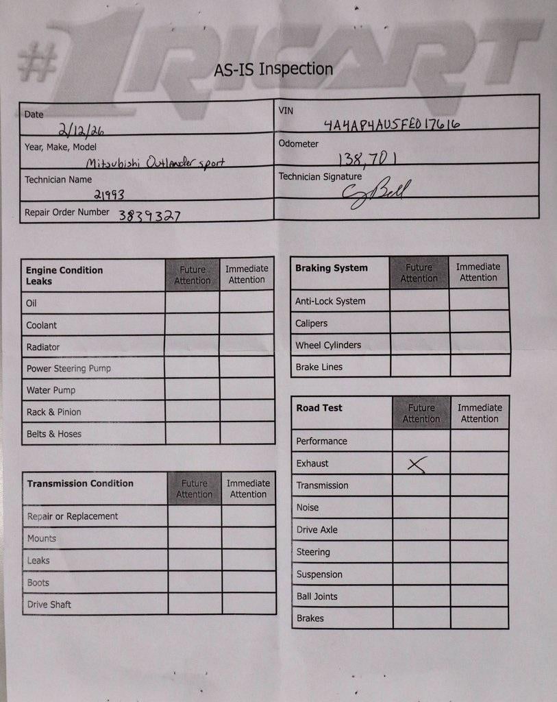 2015 Mitsubishi Outlander Sport SE