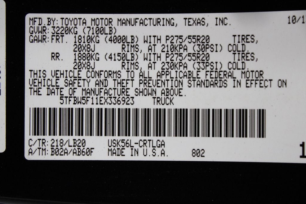 2014 Toyota Tundra 4WD Truck LTD