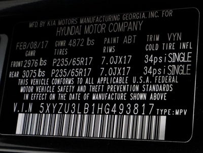 2017 Hyundai SANTA FE SPORT 2.4L