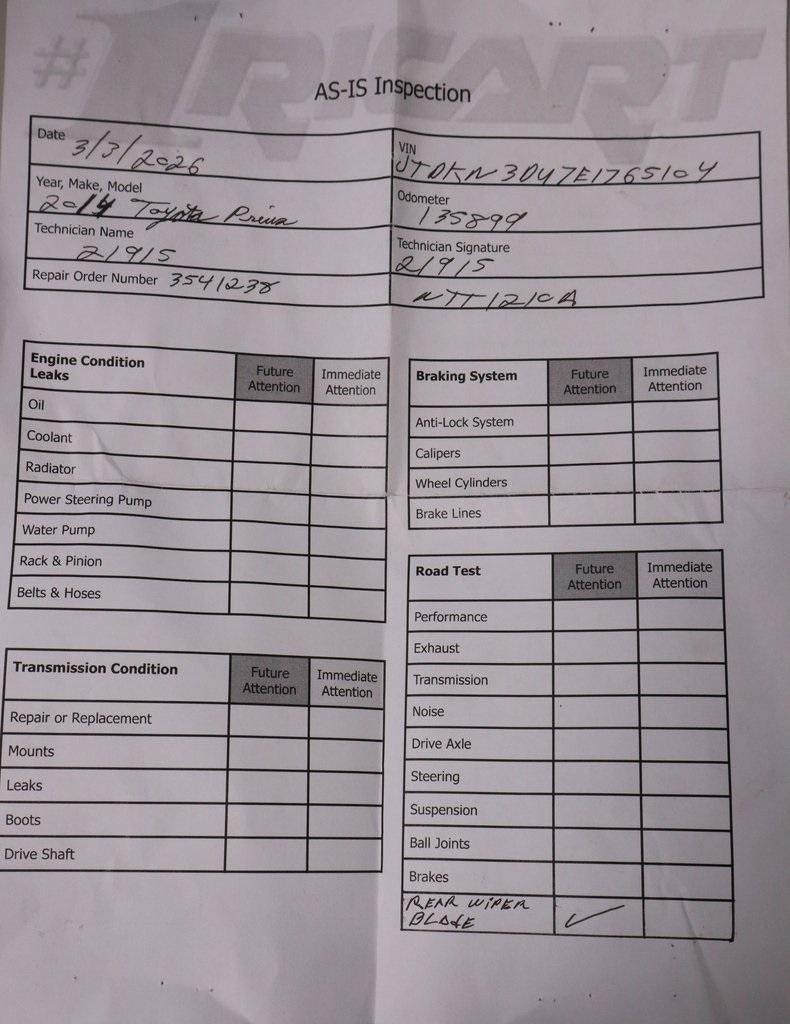 2014 Toyota Prius Four