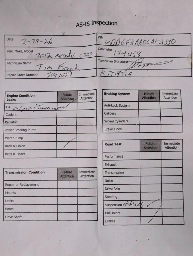 2012 Mercedes-Benz C-Class C 300