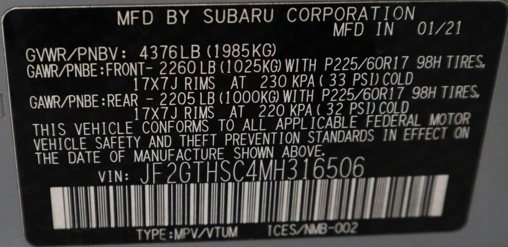 2021 Subaru Crosstrek Sport CVT