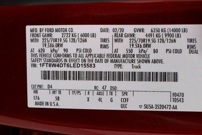 2020 Ford Super Duty F-450 DRW Lariat