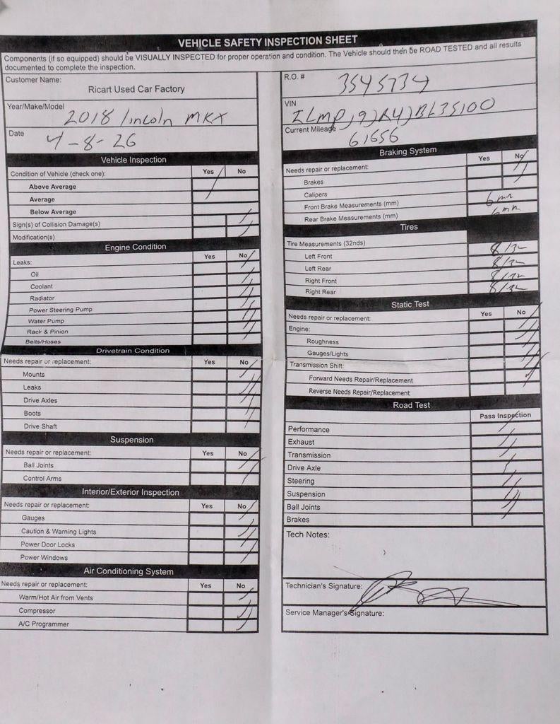 2018 Lincoln MKX Black Label