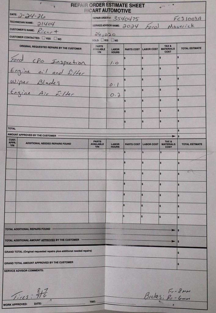 2024 Ford Maverick XL