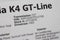 2026 Kia K4 Hatchback GT-Line