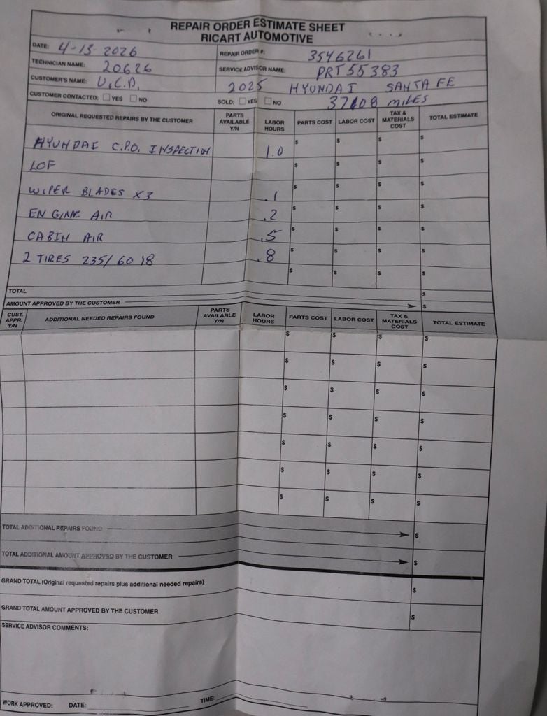 2025 Hyundai SANTA FE HYBRID SEL