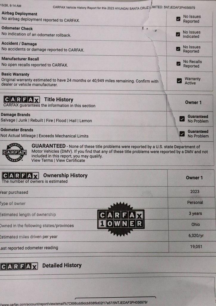 2023 Hyundai SANTA CRUZ Limited